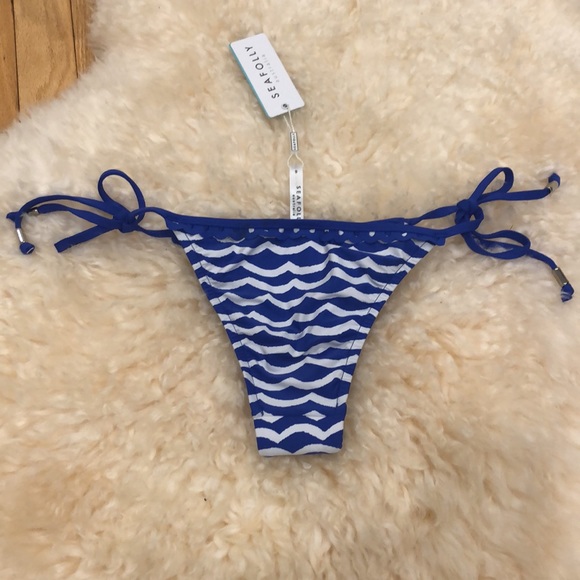 SEAFOLLY TidalWave bikini bottoms size 6 - Picture 7 of 16